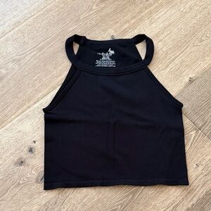 Free People Black Halter Top